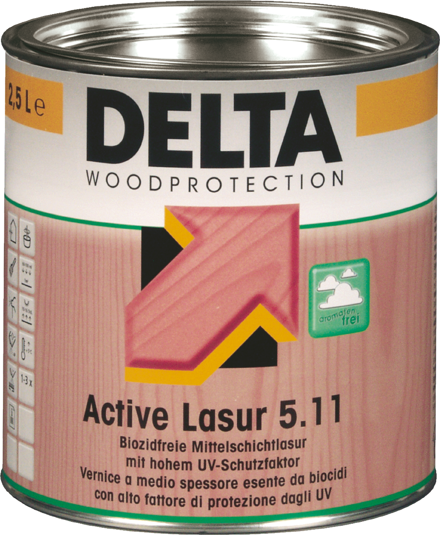 DELTA Active Lasur 5.11, pigmentovaný - balení 2,5l