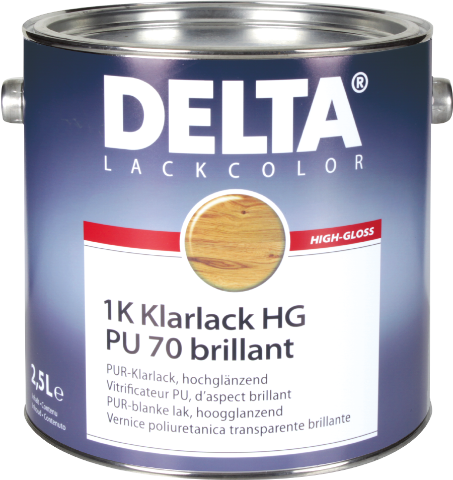 DELTA Klarlack PU 70,brillant AF - balení 0,75l  