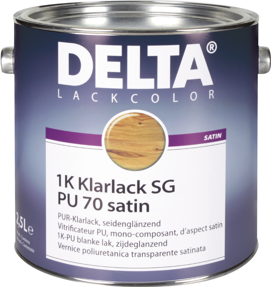 DELTA Klarlack PU 70,satin AF - balení 0,75l  
